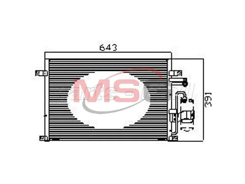 PXNCC-039 PMC - Конденсатор кондиціонера PARTS-MALL PXNCC039 (фото 1)