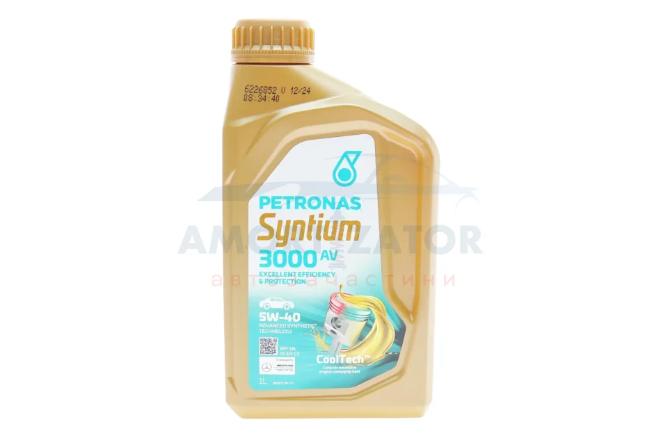 Олива моторна SYNTIUM 3000 AV 5W-40 SN (1L) PETRONAS 70179E18EU (фото 1)