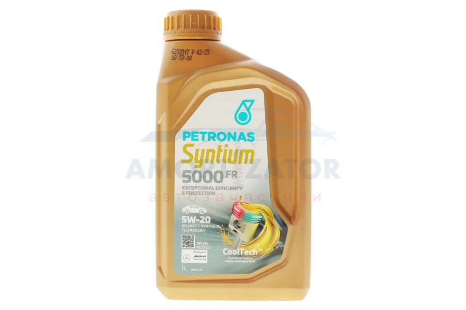 Олива моторна SYNTIUM 5000 FR 5W-20 SN (1L) PETRONAS 70265E18EU (фото 1)