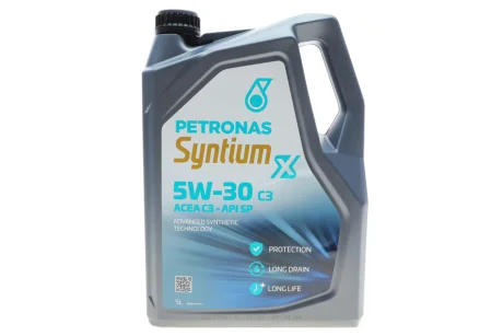 Олива моторна SYNTIUM X 5W-30 C3 (5L) PETRONAS 71004M12EU