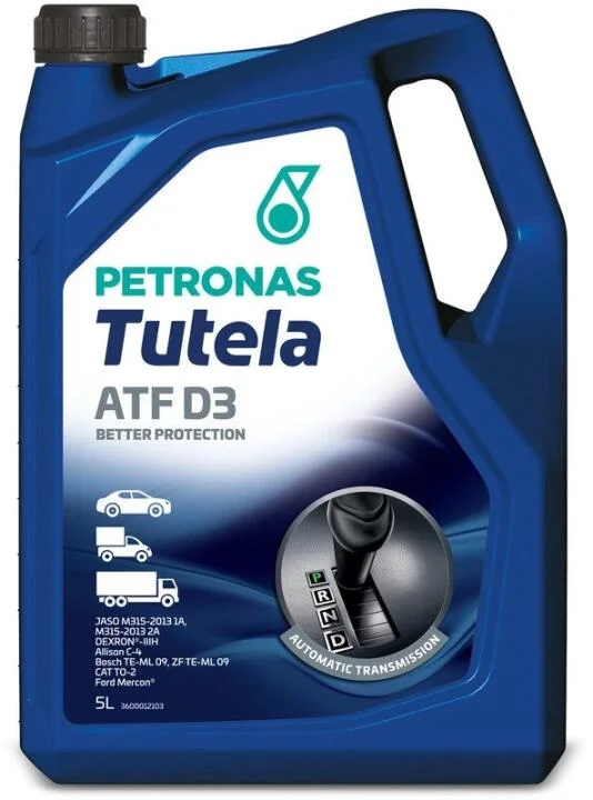 Олива трансмісійна TUTELA ATF D3 (5L) PETRONAS 76127M12EU (фото 1)