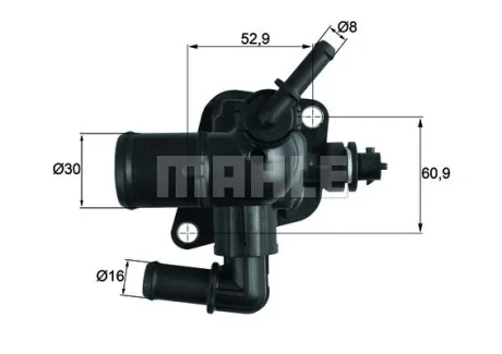 CITROEN термостат Nemo,Fiat Doblo,Fiorino,Opel Combo Tour,Peugeot 1.3 HDi/CDTi 09- Peugeot/Citroen 1607738580