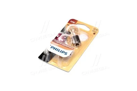 Лампа розжарювання P21W12V 21W BA15s (blister 2шт) (вир-во Philips) PHILIPS 12498B2