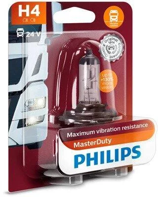 H4 MasterDuty 24V 75/70W P43t-38 Blst. 1 pc. PHILIPS 13342MDB1 (фото 1)