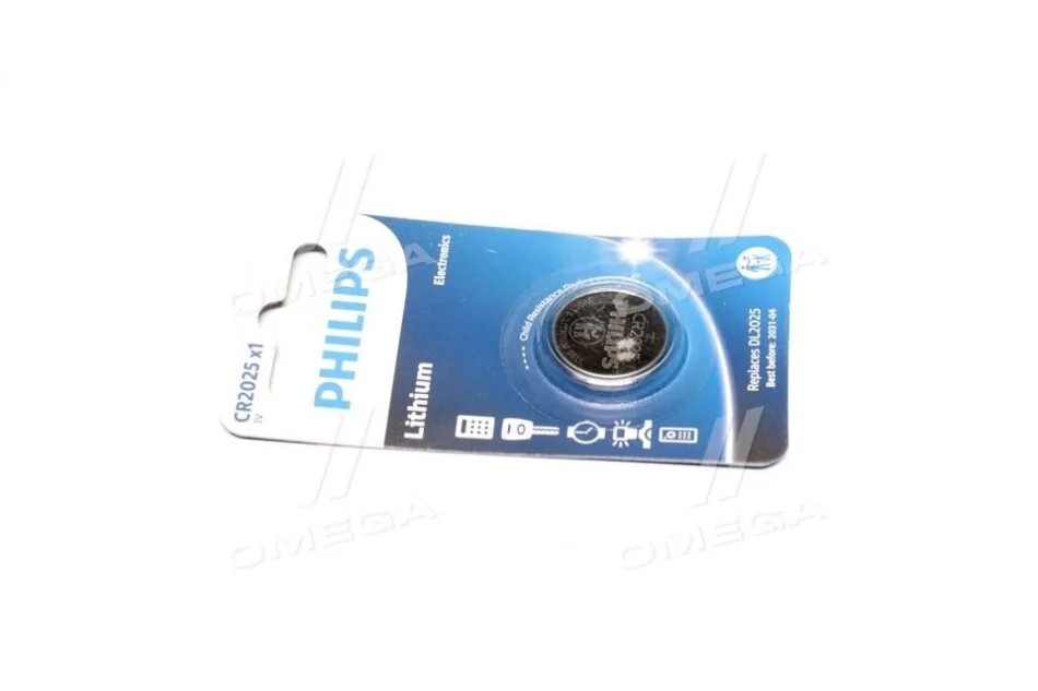 Батарейки кнопкові, літієві PHILIPS CR202501B (фото 1)