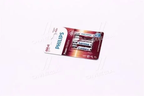 Батарейка LR03 / AAA Power Alkaline Blister 6шт (вир-во Philips) PHILIPS LR03P6BP/10