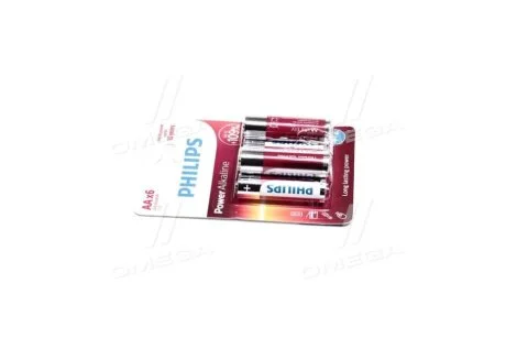 Батарейки циліндричні, лужні PHILIPS LR6P6BP/10