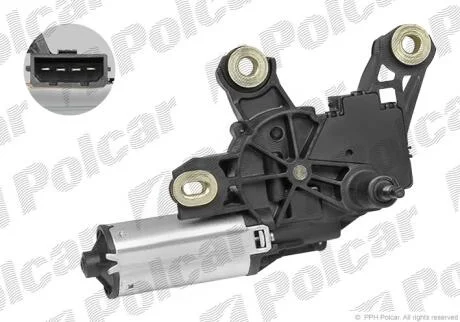 Двигун склоочисника задн. Audi A4/VW Passat B5 96- POLCAR 1323SWT1