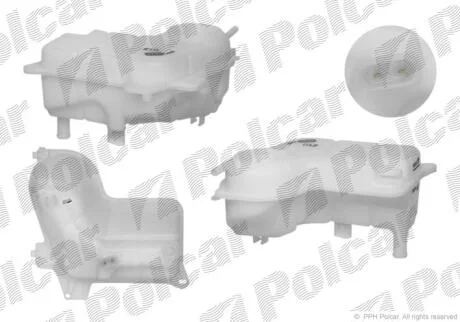 Бачок компенсаційний Audi A4 2.5/2.7TDI 11.00-03.09 POLCAR 1334ZB2