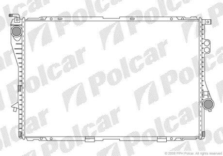 Радіатор BMW 5 (E39), 7 (E38) 2.5D 01.96-05.04 POLCAR 201608A4