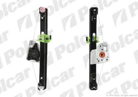 Склопідіймач пер. лів.(без двиг.) BMW 3 (E90,E91) 04-12 POLCAR 2040PSG1