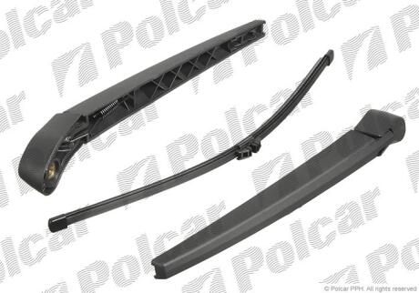 Щітка скллочисника задн. з привідним важелем Flat 390mm BMW X5 (E70) POLCAR 2051RWT1