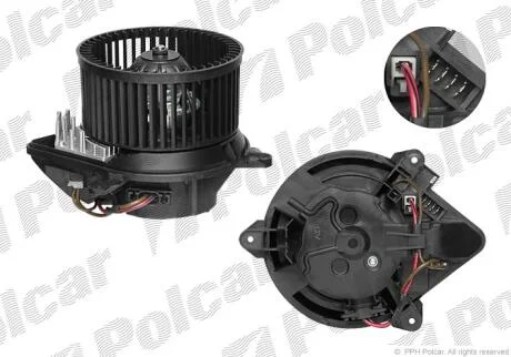 Вентилятор салона (+AC) Citroen Berlingo/Peugeot Partner 96- POLCAR 2324NU2