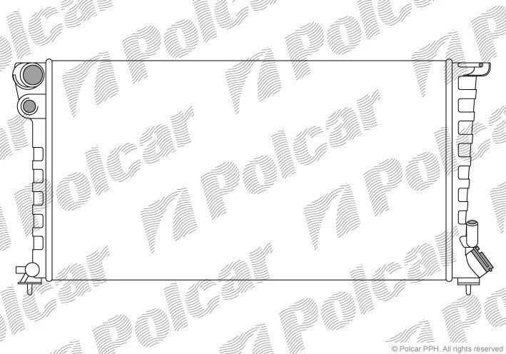 Радіатор охолодження Citroen Berlingo 1.5D-2.0D 04.93-12.15 POLCAR 232608B4 (фото 1)