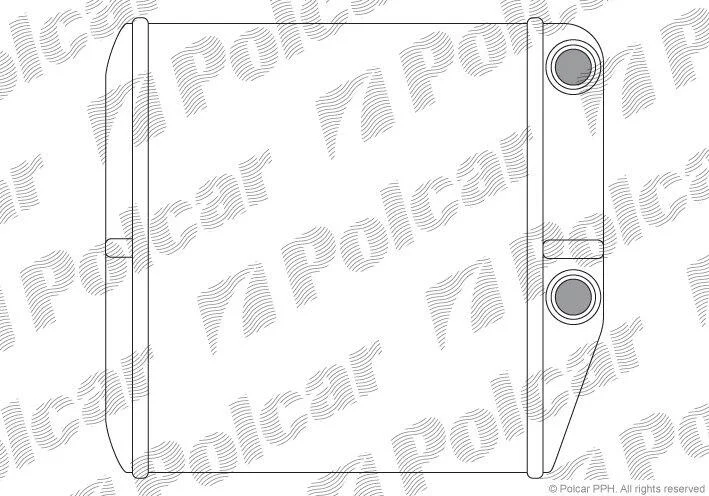 Радіатор пічки Citroen Nemo Fiat Fiorino,Linea, Punto 0.9-1.9D 06.05- POLCAR 3024N82 (фото 1)