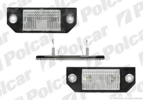Ліхтар номерного знаку FORD FOCUS C-MAX, FOCUS II 10.03-09.12 POLCAR 3202959E