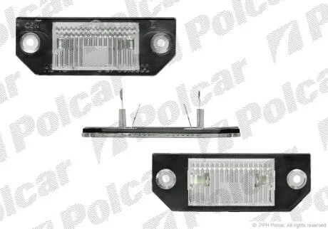 Ліхтар номерного знаку FORD FOCUS C-MAX, FOCUS II 10.03-09.12 POLCAR 3202959E