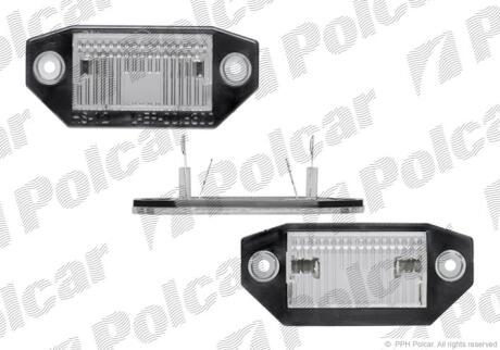 Ліхтар підсвітки номерного знаку Ford Mondeo 07- POLCAR 3218959E