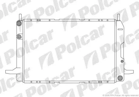 Радіатор охолодження Ford Scorpio 1.8/2.0 04.85-09.94 POLCAR 322308A4