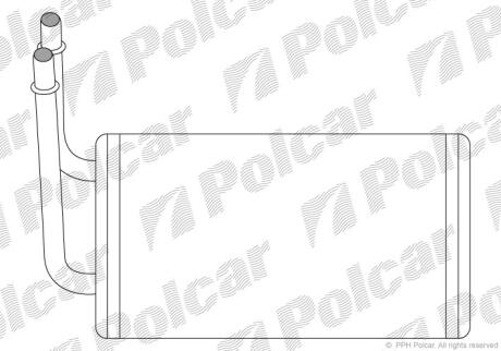 Радіатор пічки Ford Tranzit 94- без кондиціон. POLCAR 3246N8-1