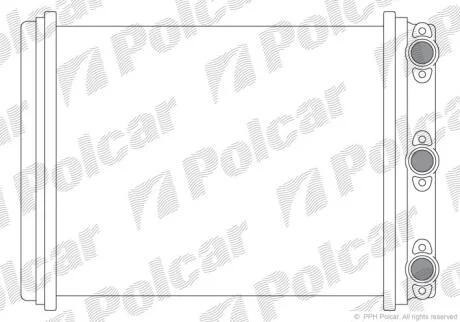 Радіатор пічки DB W 124 POLCAR 5014N81