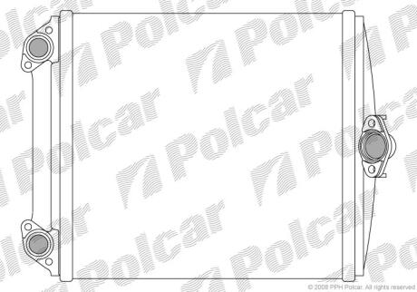 Радіатор пічки Mercedes 124 / E-Klasse, 84-/ 93-96 POLCAR 5014N8-2