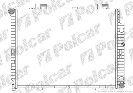 Радiатор DB 210 E 270/320 CDI 99-02 POLCAR 502108-4