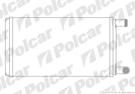 Радіатор пічки MB 207-310 2.3-2.9D 77-96 POLCAR 5061N8-1