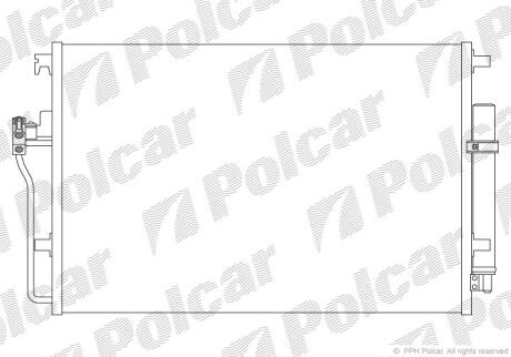 Радіатор кондиціонера DB Sprinter 06- POLCAR 5065K8C1S