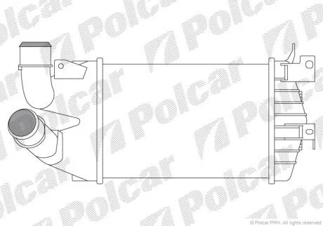 Інтеркулер Opel Astra H, Zafira B 1.3D/1.7D/1.9D 03.04-04.15 POLCAR 5509J83