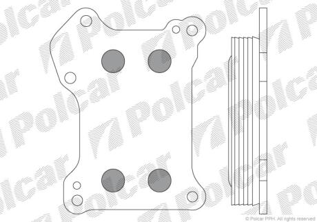 Масляний радіатор Fiat Doblo 1.3 d 04-06 POLCAR 5556L8-1