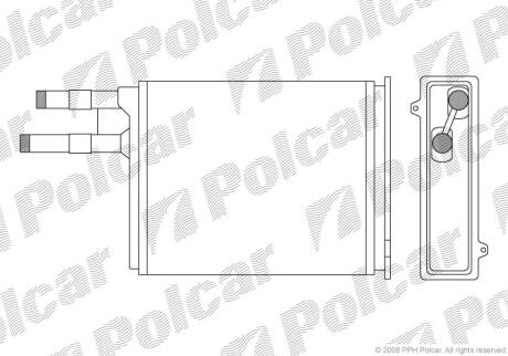 Радiатор пiчки Fiat Ducato/Peugeot Boxer 94 - POLCAR 5702N8-1