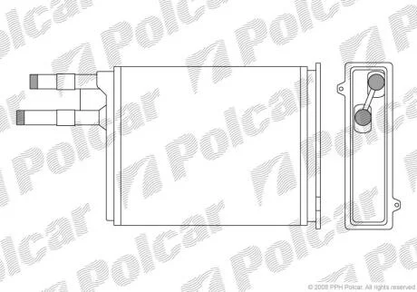 Радiатор пiчки Fiat Ducato/Peugeot Boxer 94 - POLCAR 5702N81