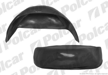 Підкрилок задній правий Fiat Ducato 02-06 POLCAR 5704FP-5