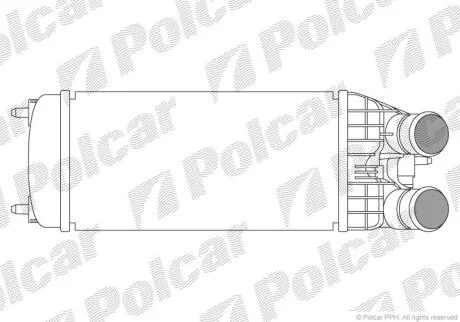 Інтеркулер Citroen C3 II, C3 III, C3 Picasso, C4 Cactus, C-Elysee, Ds3 Peugeot 2008 I, 207,208 I, 301, Partner Tepee 1.2/1.4D/1.6D 08.09- POLCAR 5724J81