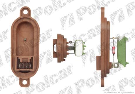 Реостат пічки Citroen Jumper/Fiat Ducato/Peugeot Boxer 94-06 POLCAR 5770KST-1