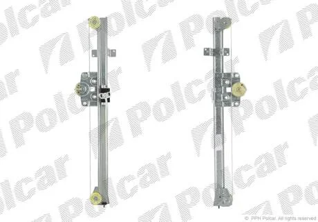 Склопідіймач електричний передній правий (без двигуна) Fiat Ducato 2006- POLCAR 5770PSG2