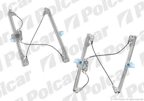 Склопідіймач передн. лівий (без електродвигун Renault Megane II/Scenic II POLCAR 6012PSG5
