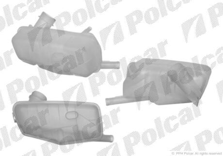 Бачок компенсаційний Renault Megane II, Scenic II 02 - POLCAR 6012ZB-1