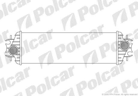 Інтеркулер Nissan/Opel/Renault Primastar/Vivaro/Trafic 1,9-2,5D 2001- POLCAR 6026J8-1