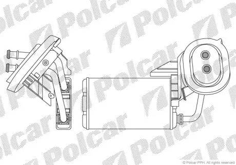 Радіатор пічки Nissan Interstar Opel Movano Renault Master Ii 1.9D-3.0D 07.98- POLCAR 6041N82