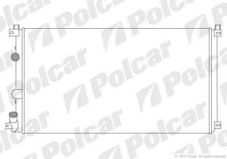 Радіатор Renault Master II 2.5 dCi 03- POLCAR 604208A1
