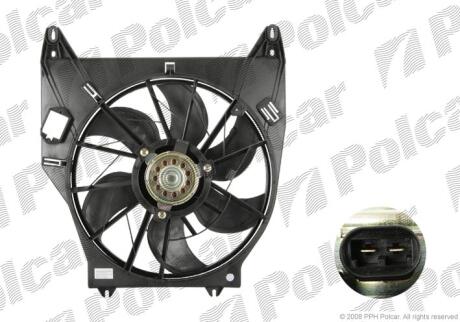 Вентилятор радіатора Renault Kangoo 1.9D 08.97- POLCAR 606023W2