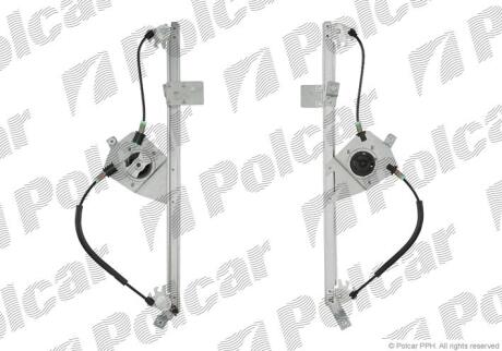 Склопідіймач електричний передній правий (без двигуна) Renault Scenic II POLCAR 6071PSG2