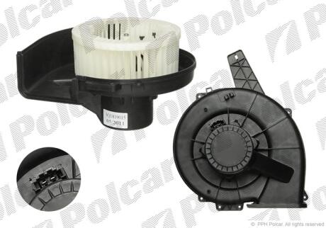 Вентилятор салону Audi A2/Skoda Fabia/VW Polo 02- POLCAR 6913NU-1