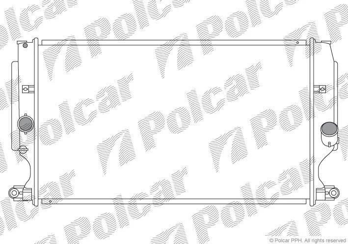 Радіатор охолодження Toyota Avensis/Auris/Verso 1.6-2.2D 08- POLCAR 8116084 (фото 1)
