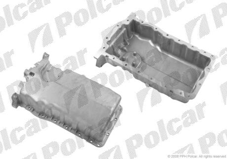 Піддон масляний двиг.(без отвору) VW Multivan/Transporter 1,9-2,0TD 03- POLCAR 9512MO-1