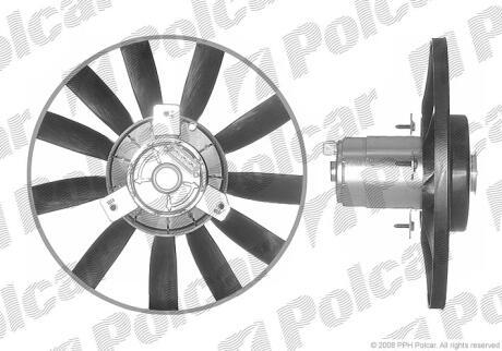 Вентилятор радіатора VW Golf 1.8 93-/Passat 1.9TD 91- POLCAR 953823U4-Q