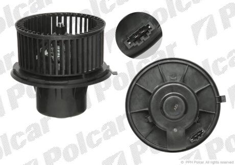 Вентилятор салону Ford Galaxy Seat Alhambra VW Sharan 1.8-2.8 03.95-03.10 POLCAR 9550NU-3