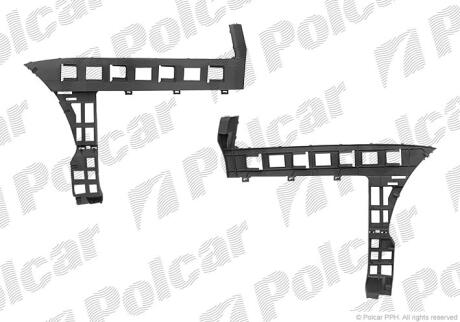 Кронштейн бампера задн. правий VW Passat B6 POLCAR 95559612